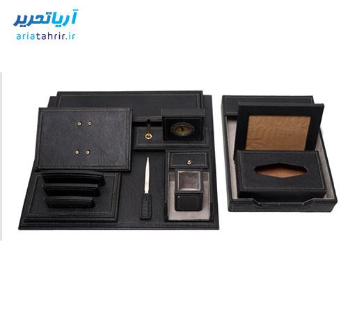 ست رومیزی مدیریتی 10 تیکه چرمی جهان نما مدل 250